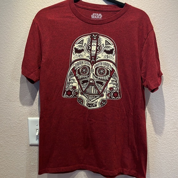 Star Wars Men’s Darth Vader Darkside Sugar Skull Tee Shirt Size Large - Picture 6 of 6
